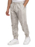 Silver Printed Gabardine Elastic Pants