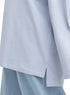 Sky Blue V-Over Size Long-Sleeve