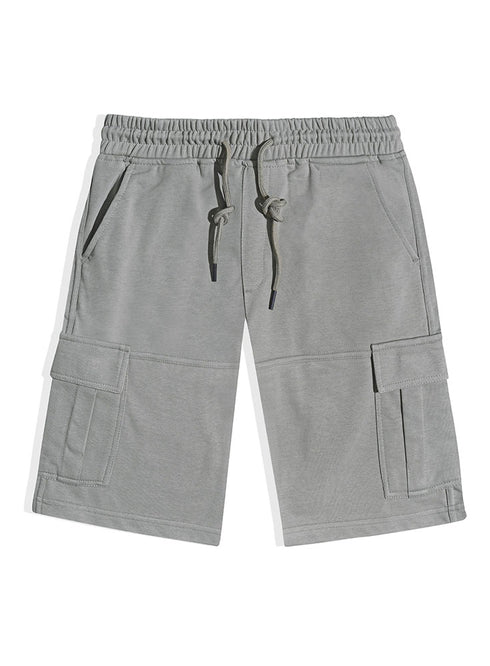 Smoke Green Melton Cargo Short