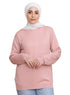 Soft Pink Round Knit Pullover