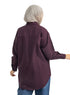 Violet Over Size Oxford Shirt