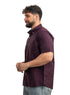 Violet Oxford Half Shirt