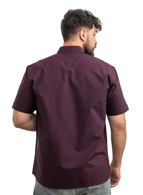 Violet Oxford Half Shirt