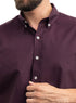 Violet Oxford Half Shirt