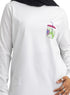 White-Design 4 Printed Long-Sleeve