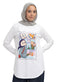 White-Design 8 Printed Long-Sleeve