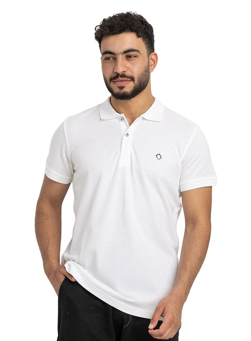 White Basic Polo