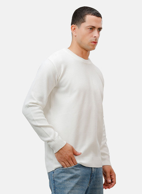 White Design 2420 Round Pullover