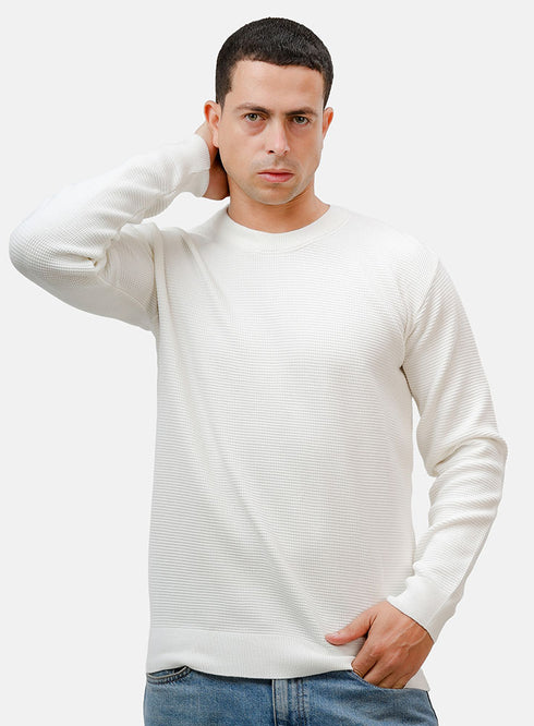 White Design 2420 Round Pullover