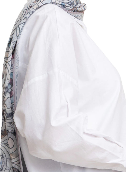 White Oxford Over Size Shirt