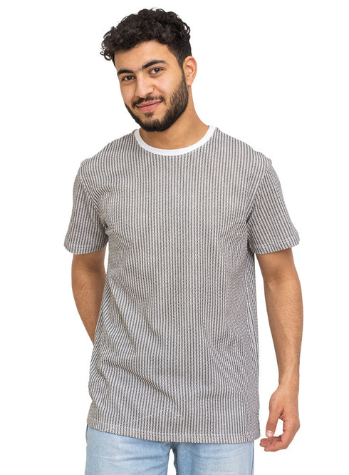 White Printed Round T-Shirt Design 1