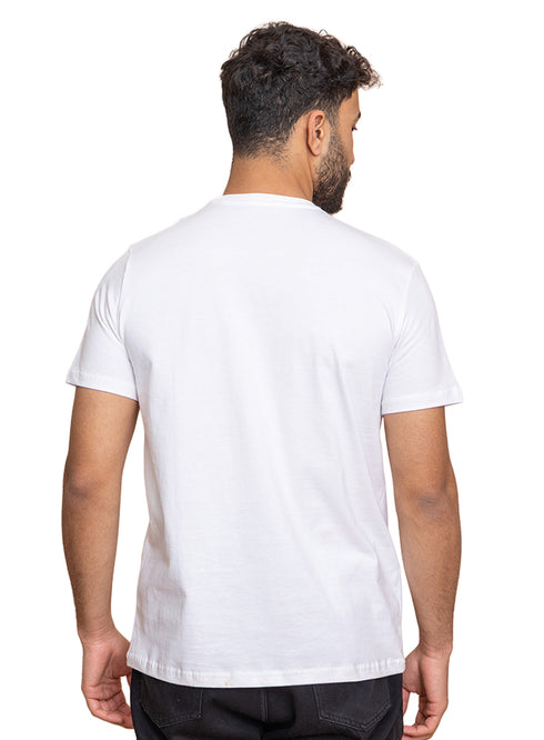 White Relaxed Round T-Shirt