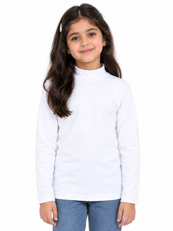 White Kids Thermal Half Cole