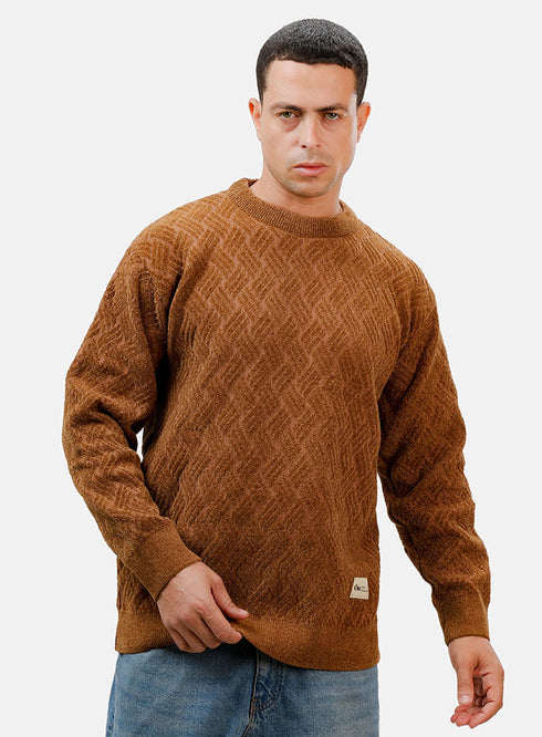 بلوفر برقبة دائرية - تصميم 2412 - وود