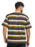 Yellow Striped-Over Size Round T-Shirt