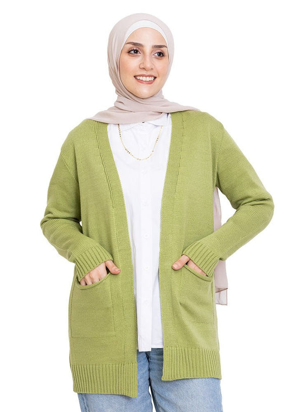 Apple Basic Pocket Cardigan - Khotwh
