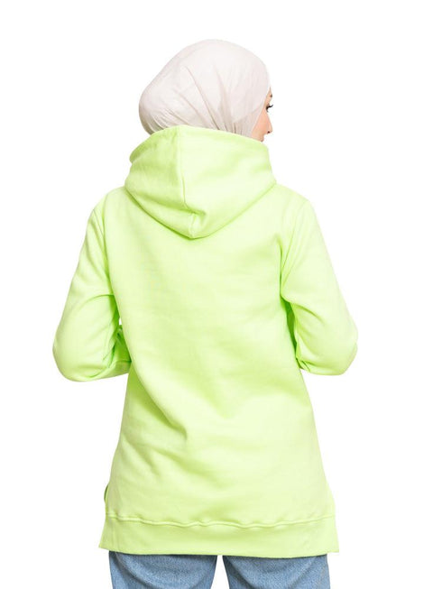Apple Green Printed - HoodieV Design 65 - Khotwh