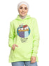 Apple Green Printed - HoodieV Design 65 - Khotwh