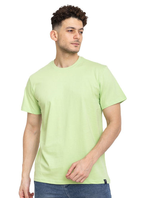 Apple Green Regular Round T-shirt - Khotwh