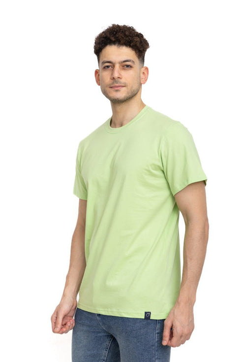 Apple Green Regular Round T-shirt - Khotwh