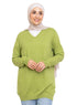 Apple V - Neck Knit Pullover - Khotwh