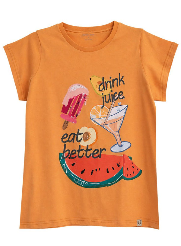 Apricot-Design 10 Printed Short-Sleeve - Khotwh