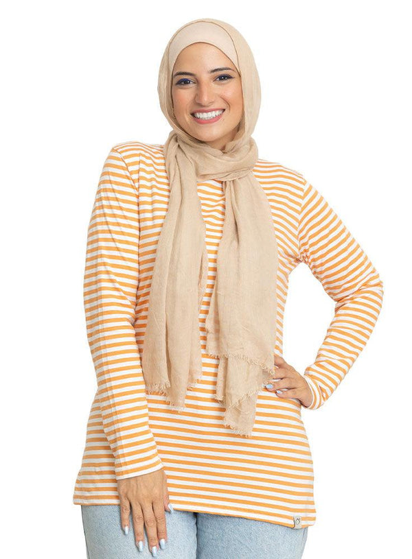 Apricot Lines Long Sleeve - Khotwh