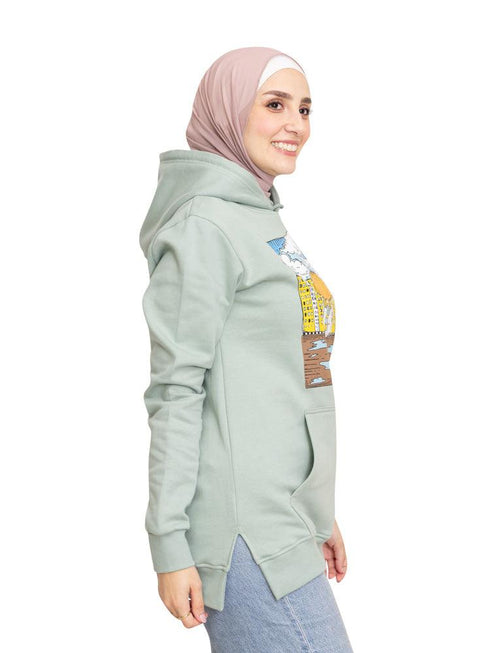 Aqua Foam Printed - HoodieV Design 64 - Khotwh