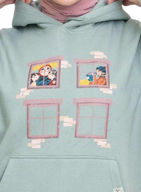 Aqua Foam Printed - HoodieV Design 68 - Khotwh