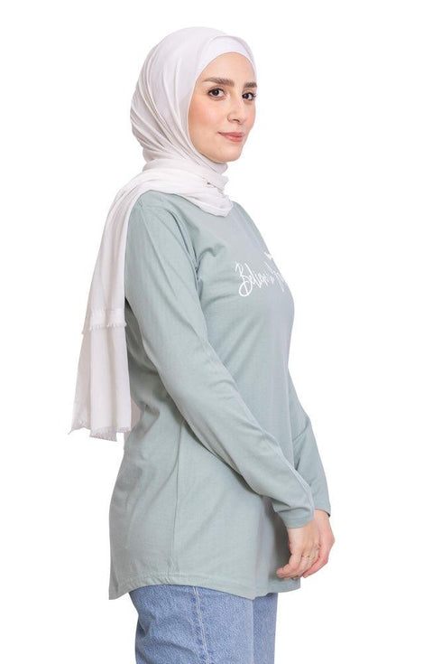 Aqua Foam Printed Long - Sleeve Design 14 - Khotwh