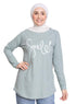 Aqua Foam Printed Long - Sleeve Design 19 - Khotwh
