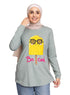 Aqua Foam Printed Long - Sleeve Design 32 - Khotwh