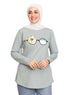 Aqua Foam Printed Long - Sleeve Design 41 - Khotwh