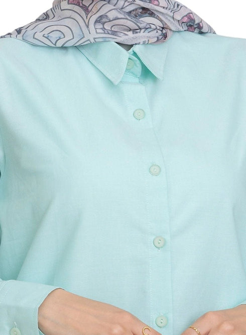 Aqua L.Oxford Shirt (W) - Khotwh