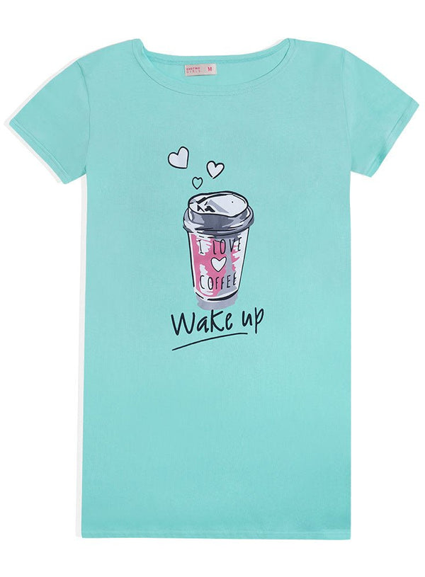 Aqua Night Shirt - Design 20 - Khotwh