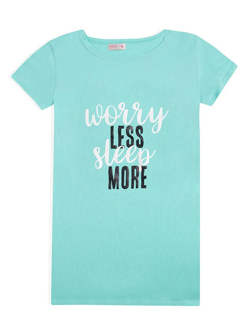 Aqua Night Shirt - Design 21 - Khotwh