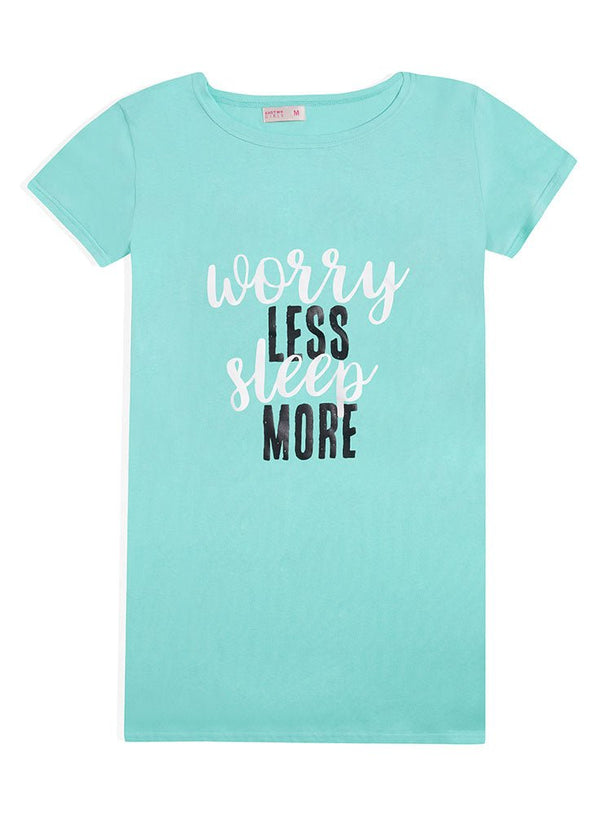 Aqua Night Shirt - Design 21 - Khotwh