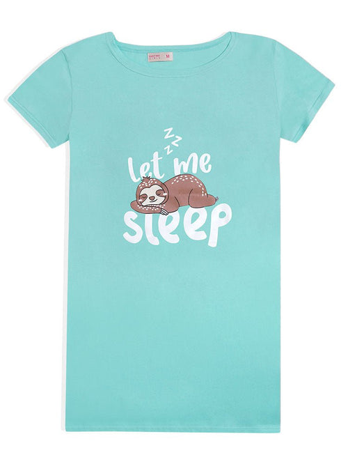 Aqua Night Shirt - Design 22 - Khotwh