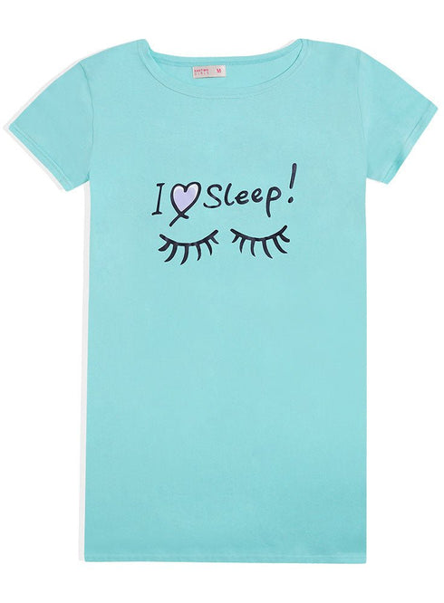 Aqua Night Shirt - Design 26 - Khotwh