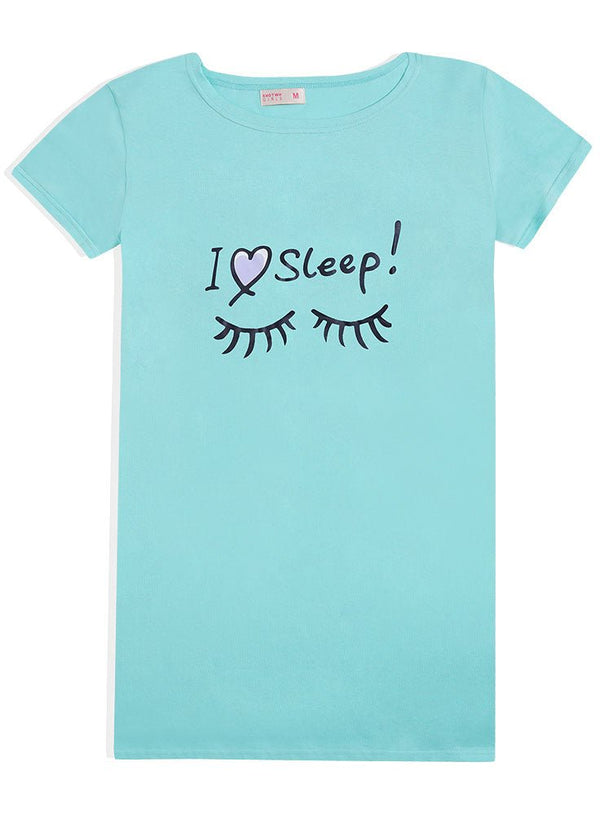 Aqua Night Shirt - Design 26 - Khotwh