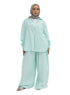 Aqua Striped linen Suit - Khotwh