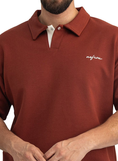 Autumnal Design 3083 NF-Polo Neck T-Shirt - Khotwh