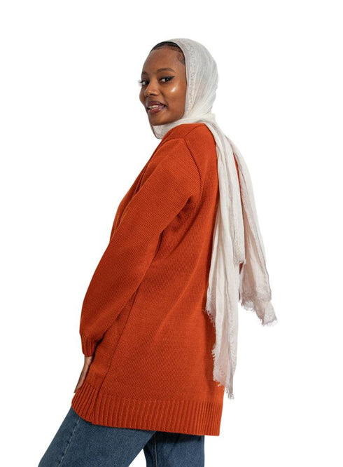 Autumnal E - Basic Pocket Cardigan - Khotwh