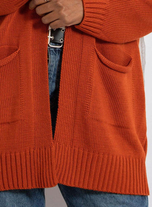 Autumnal E - Basic Pocket Cardigan - Khotwh