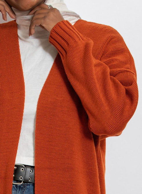 Autumnal E - Knit - Long Cardigan - Khotwh