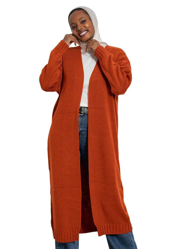 Autumnal E - Knit - Long Cardigan - Khotwh
