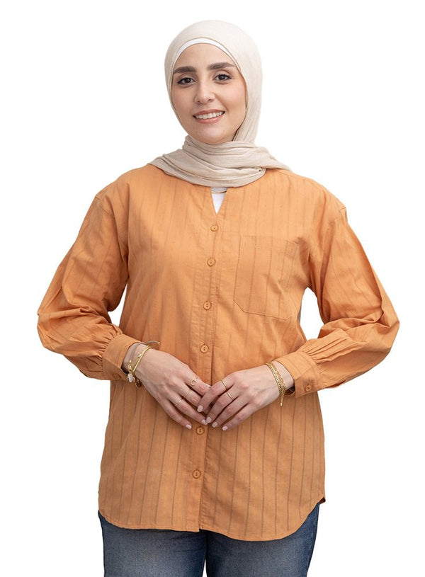 Autumnal RD - V - Neck Shirt - Khotwh