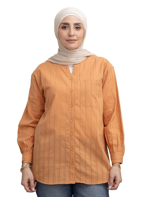 Autumnal RD - V - Neck Shirt - Khotwh