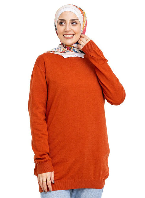 Autumnal Round Knit Pullover - Khotwh