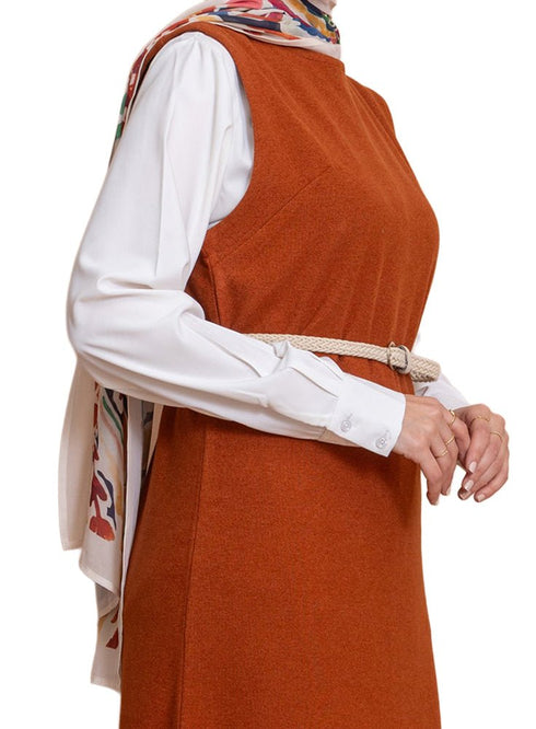 Autumnal W - Sleeveless Dress - Khotwh